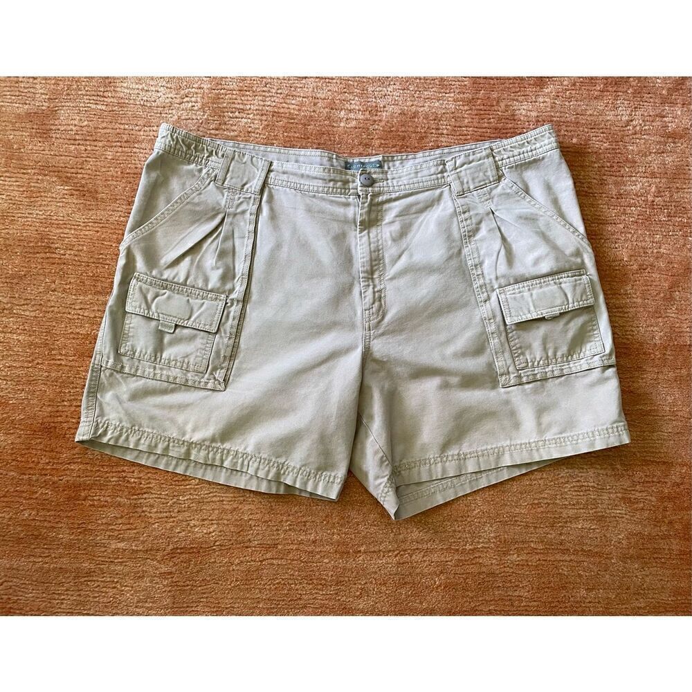 Saddlebred Shorts Mens 46 beige Cotton Cargo Utility Pocket Outdoors Hiking